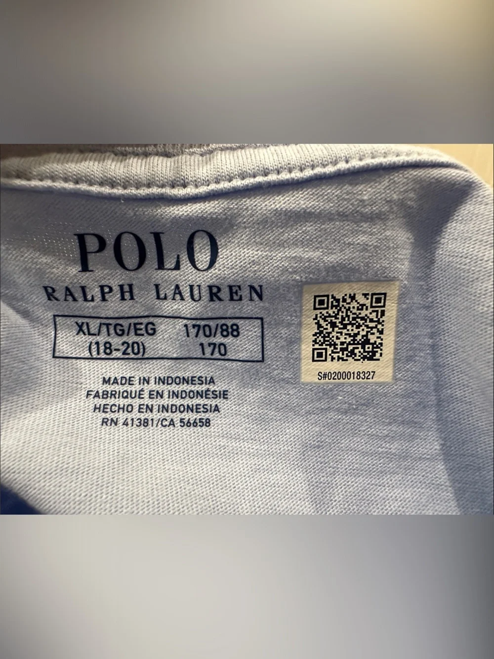 Polo Ralph Lauren Light Blue Crewneck Short Sleeve Tee